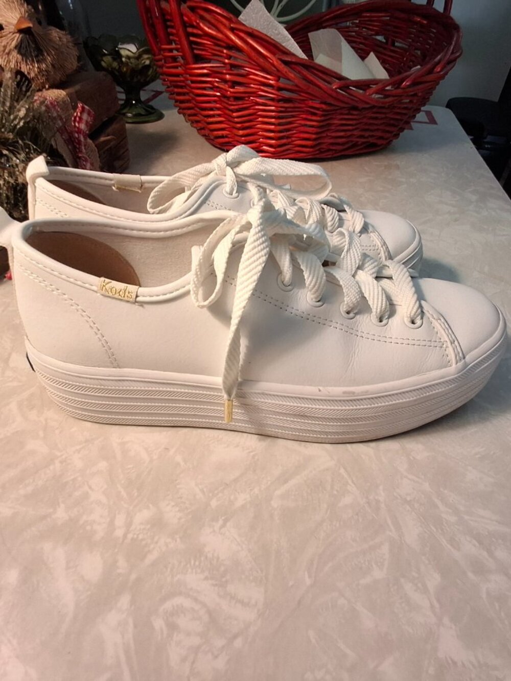 Keds 7.5 Triple Up Leather Women's Sneakers Shoes - Picture 8 of 11